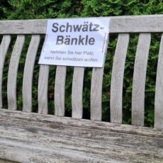 „Auf die Schwätzbänkle, fertig, los“